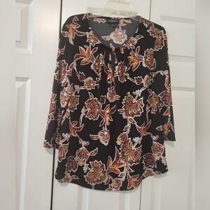Liz Claiborne Multicolored 3/4 sleeve blouse XL